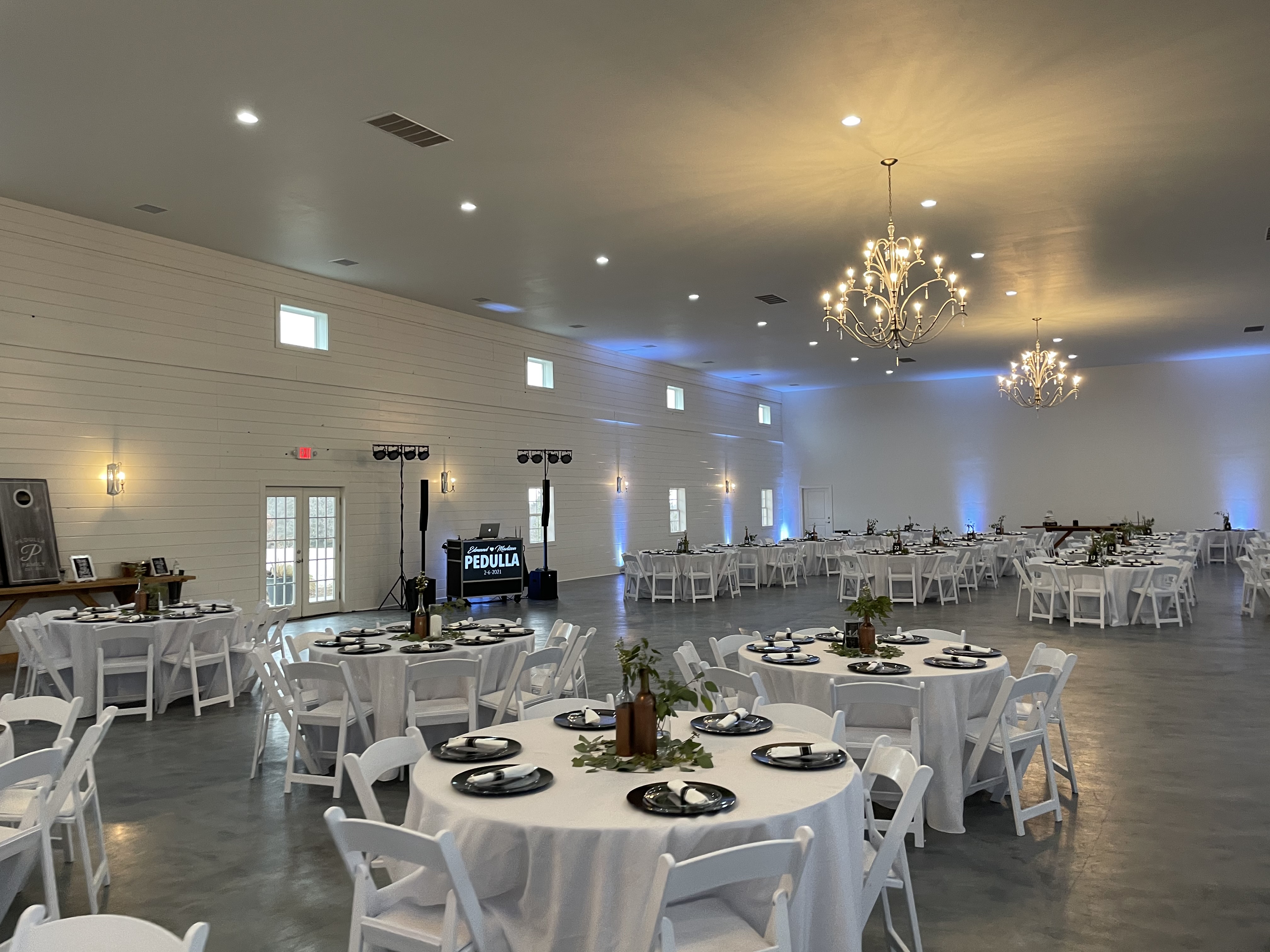Hudson Springs Wedding Venue Reception Area